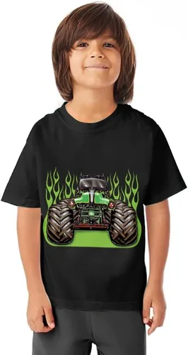 Vista 2 de Toddler Boys Horror Cars Pants Sets Kids Truck Machine Short Sleeve Tee Shirt 2PCS Game Clothing Set Playwear 2-7 Years