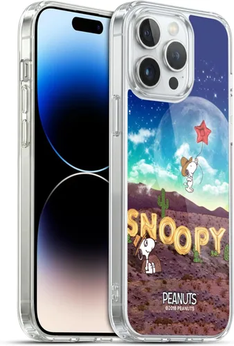 Vista 47 de Head Case Designs Funda de gel con licencia oficial de Peanuts Nebula Cactus Needles Snoopy Space Cowboy [protección de grado militar] compatible