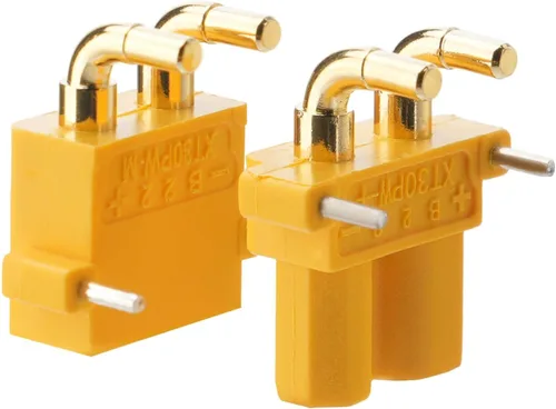 Vista 6 de ELFCULB 10 pares de conectores Amass XT30PW, conectores macho hembra XT30 para robot mini UAV (amarillo)