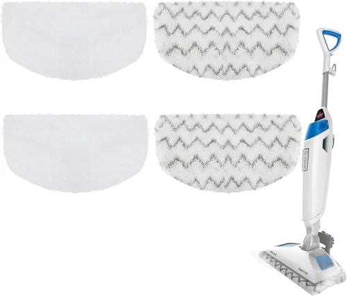 Vista 10 de Paquete de 10 almohadillas para mopa de vapor 1543A para Bissell PowerFresh Vac & Steam 2747A, almohadillas para trapeador de vapor Bissell Symphony