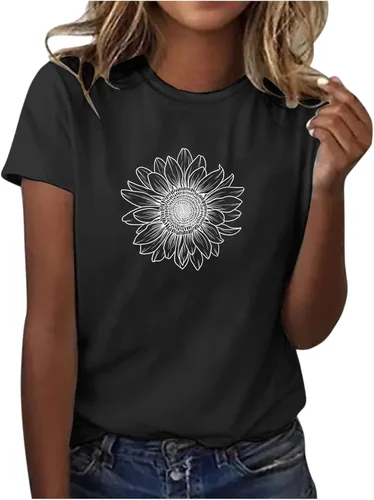 Vista 18 de Camiseta con estampado de animales para mujer, camiseta de libélula divertida, linda camiseta de manga corta, blusa de primavera 2023, camisas