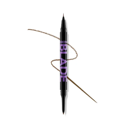 Vista 7 de Urban Decay Brow Blade - Lápiz de cejas 2 en 1 y resistente al agua, a prueba de manchas, resistente a la transferencia, tinta para cejas y lápiz