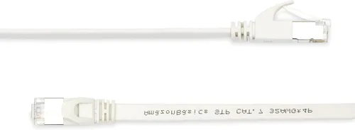 Vista 2 de Amazon Basics Cable de conexión Ethernet RJ45 Cat 7, plano, 600 MHz, sin enganches, incluye 15 clavos, 30 pies, color blanco
