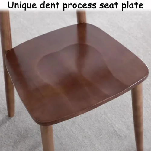 Vista 6 de YVYKFZD Sillas de comedor de madera maciza, juego de sillas de comedor de salón, sillas de cocina sin brazos con respaldo curvo, silla auxiliar