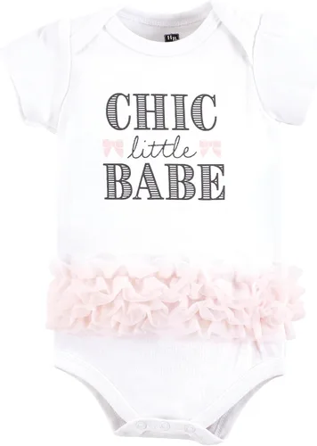 Vista 323 de Hudson Baby baby-girls Cotton Bodysuits 3-pack