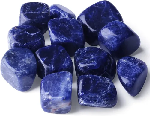 Vista 22 de QINJIEJIE Cristales de amatista (más de 1000 quilates), piedras pulidas a granel, cristal grande, decoración curativa de Reiki, 0.6-1 pulgada, 7.05