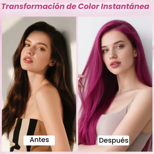 Vista 4 de SOVONCARE Spray de color temporal rosa intenso para el cabello para niños y # 1 - Rosa intenso