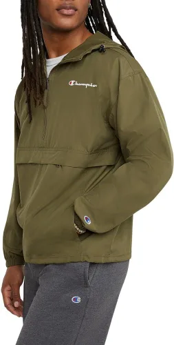 Vista 3 de Champion Men's Jacket, Stadium Packable Wind and Water Resistant Jacket (Reg. Or Big & Tall)