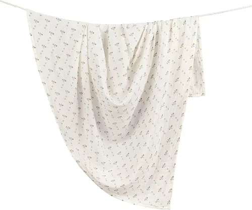 Vista 11 de Crane Baby Mantas de Arrullo de Muselina 100% Algodón, Beach Life Estrella de Mar, Juego de 3, 47" x 47", Arrullos para Recién Nacidos, Bebé y Niñas
