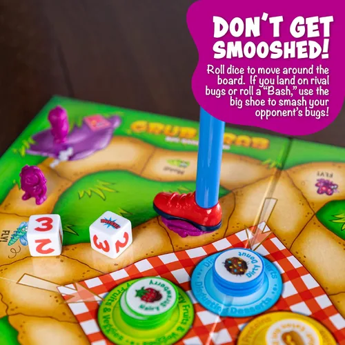 Vista 4 de Continuum Games Grub Grab: Bug Dash and Bash, juego de mesa Ant para niños
