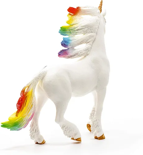 Vista 4 de Schleich bayala - Semental de unicornio arcoíris - Juguete de unicornio para niñas y niños - Figura de caballo de fantasía para niños a partir de 5