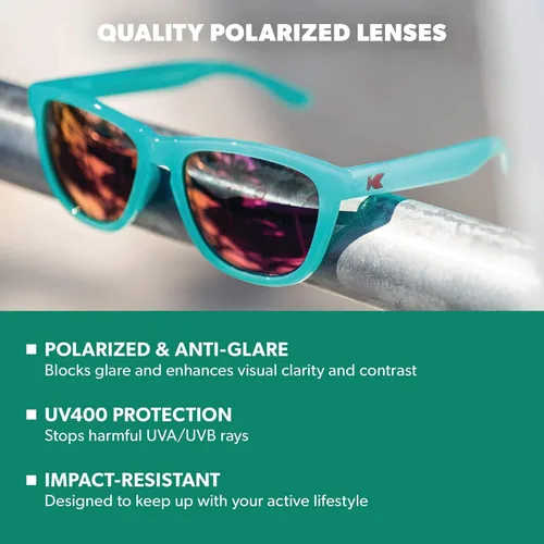 Vista 2 de Knockaround Gafas de sol polarizadas prémium para hombres y mujeres, protección UV400