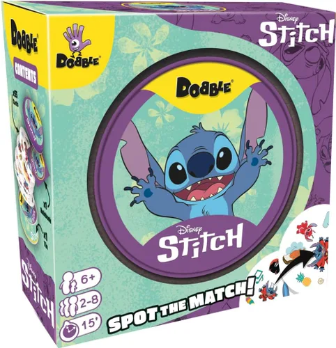 Vista 2 de Asmodee Dobble Disney Lilo and Stitch Family Card Game Ages 6+ 2-8 Players 15 Minutes Playing Time