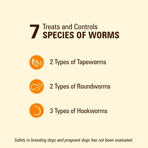 Vista 3 de Worm X Plus - Desparasitante masticable de 7 vías para perros - Tabletas para perros pequeños y cachorros (6-25 libras)