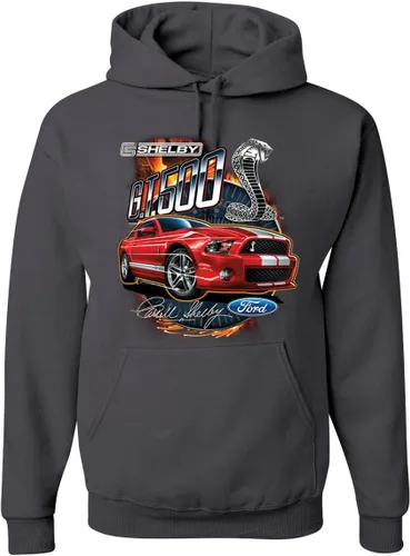 Vista 16 de Wild Bobby Shelby GT500 Cobra - Sudadera con capucha con diseño oficial de Ford Motors Cars and Trucks