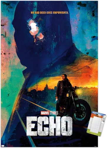 Vista 11 de Trends International Marvel Echo - Póster de pared de una hoja, 22.4 pulgadas de largo x 14.7 pulgadas, versión enmarcada de madera de granero