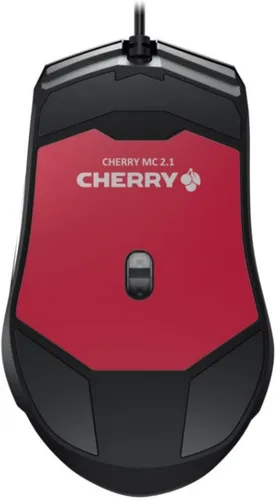 Vista 4 de Cherry Ratón para juegos con cable MC 2.1 con iluminación RGB con botones programables y perfiles de usuario. Cabe en tu mano. Diestro. Sensor Negro