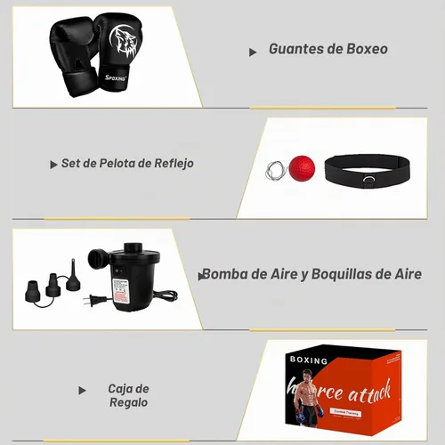 Vista 7 de Freestanding Punching Bag for Adults, 70" Heavy Bag Inflatable Boxing Bag, Boxing Equipment Bag with Stand, Kickboxing Bag for Training Gym MMA Muay
