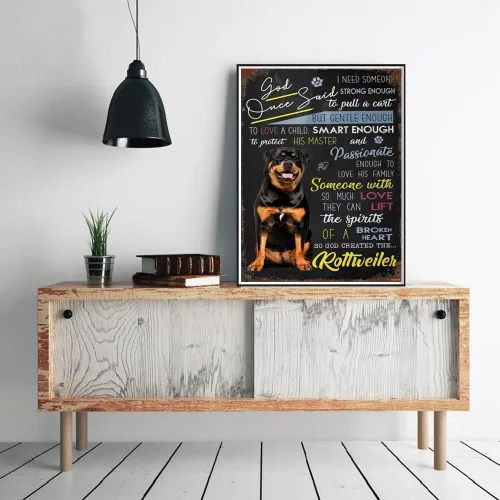 Vista 3 de YEEIFFD Kits de pintura de diamantes 5D Rottweiler Dog Diamond Art Kits para regalo, pintura de diamantes, perfecto para decoración de pared