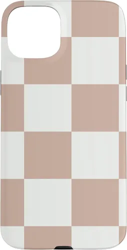 Vista 9 de Brown and White Classic Checkered Big Checkerboard Case for iPhone 17