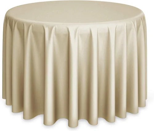 Vista 24 de Lann's Linens - Mantel redondo premium de 70 pulgadas para bodas/banquetes/restaurantes - Mantel de tela de poliéster - Azul bebé