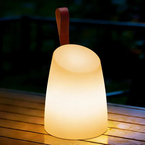 Vista 8 de uuffoo Lámpara LED portátil resistente al agua, linterna de camping LED con asa, lámpara a pilas con modos multicolor y blanco cálido, lámpara