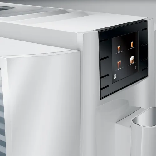 Vista 4 de Jura Máquina de café espresso automática E8 (blanco piano)