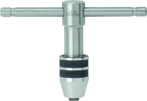 Vista 4 de General Tools Llaves de rosca reversibles profesionales #165 - Juego de 2 con soporte de trinquete y tabla de referencia para roscas de 0 a 1/2