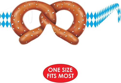 Vista 4 de Beistle Pretzel Eyeglasses Party Accessory (1 Count) (12pkg)