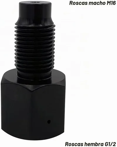 Vista 3 de Genrics Paintball PCP CO2 tanque a 3.10 oz cartucho cápsula roscada adaptador