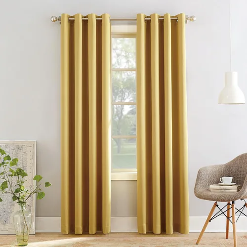 Vista 17 de Sun Zero Barrow - Juego de 2 paneles de cortinas con ojales, ahorro de energía, gris acero, 54 pulgadas de ancho x 63 pulgadas de largo (2 paneles)