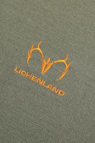 Vista 3 de Lichenland Camisas de camuflaje para hombre, 100% lana merina, capa base de caza
