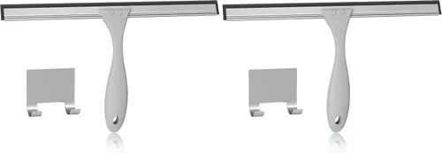 Vista 15 de AmazerBath Escobilla para puerta de cristal de ducha, escobilla de ducha para puertas de cristal, escobilla multiusos con gancho para puertas
