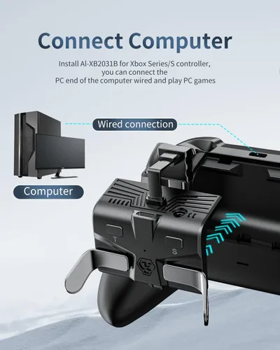 Vista 6 de OLCLSS Paletas para mando Xbox Series XS (no para Xbox One SX), paquete Strike para Xbox Series SX Controller