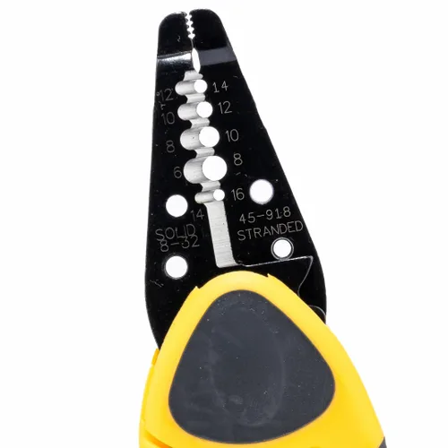 Vista 3 de IDEAL Electrical 45-918 Kinetic Reflex T-Stripper - 6-16 AWG, pelacables con reposamuñecas, nariz de alicates, bloqueo deslizante, agarres