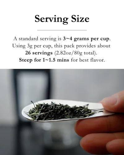 Vista 4 de Emptea Sencha Té verde japonés de hojas sueltas (orgánico) – Asamushi Primera cosecha, al vapor ligero, floral y aromático, auténtica mezcla de té