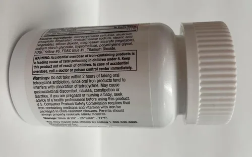 Vista 4 de Puregen Labs Gluconato Ferroso 324 mg [Alta Potencia] Suplemento de Hierro, Suave para el Estómago - 100 Tabletas