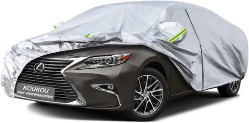 Vista 68 de KouKou Funda impermeable para automóvil SUV adecuada para BMW X1 de 2009 a 2025, 7 capas a prueba de viento para todo tipo de clima, cubierta