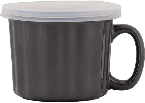 Vista 3 de 10 Strawberry Street Juego de 4 tazas de sopa de 16oz con tapa, turquesa