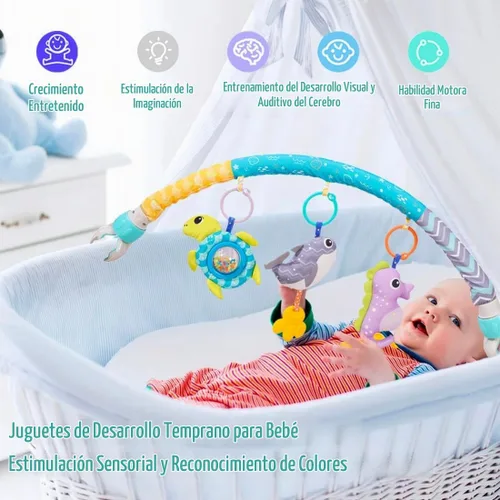 Vista 3 de Baby Stroller Arch Toys 0-12 meses Clip ajustable en arco móvil Toy Bar