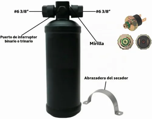 Vista 7 de Kit universal de aire acondicionado debajo del salpicadero, sistema completo de aire acondicionado automático con compresor, condensador, mangueras