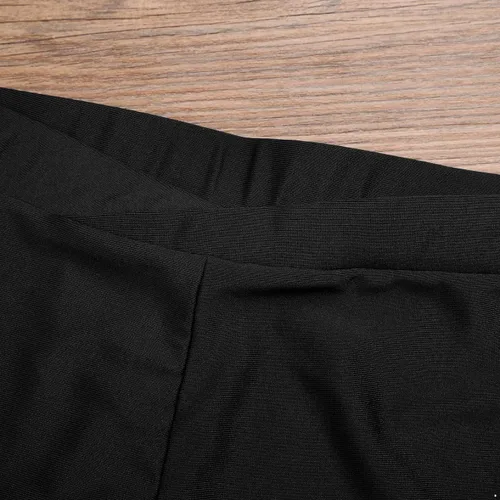 Vista 6 de Hedmy Pantalones cortos de gimnasia atléticos elásticos para niñas pequeñas