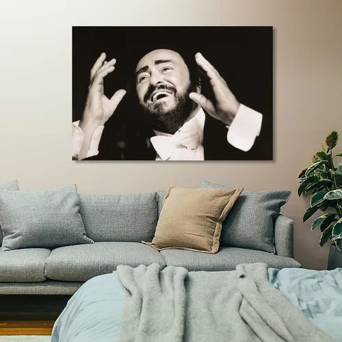 Vista 7 de Luciano Pavarotti - Póster artístico de tenor del mundo, 4 habitaciones, póster estético impreso, pintura de pared, pósteres de lienzo, regalos