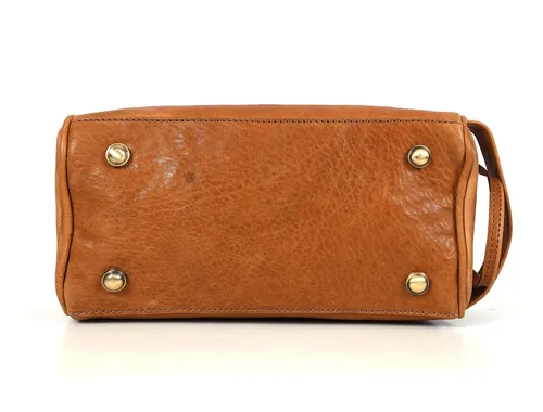Vista 5 de Leather Toiletry Travel Pouch Leather Waterproof Dopp Kit By Aaron Leather Goods