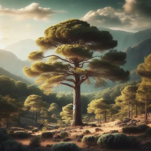 Vista 2 de Pinus halepensis var. brutia (Brutia Pine, Calabrian Pine, East Mediterranean Pine, Erect Cone Aleppo Pine, Turkish Pine) Semillas de árbol