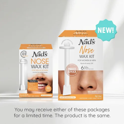 Vista 5 de Kit de cera nasal Nad's para hombres y mujeres - Kit de depilación para la depilación rápida y fácil del vello nasal, 1 unidad