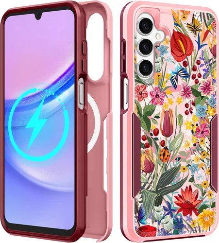 Vista 92 de Funda para Moto G 5G 2024 – Compatible con MagSafe para mujeres y niñas, bonita funda protectora magnética para teléfono, diseño femenino Kawaii