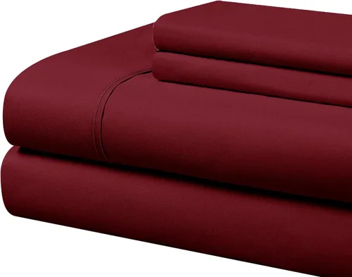 Vista 12 de Cathay Home Essentials Juego de sábanas de microfibra ultra suave, hipoalergénicas, resistentes a las arrugas, doble cepillado, color aguamarina