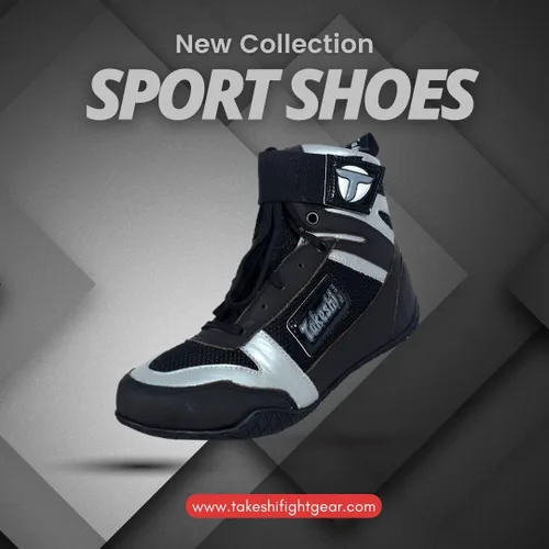 Vista 6 de TAKESHI FIGHT GEAR Boxing Shoes, Wrestling Shoes Men & Women, Kickboxing Shoes