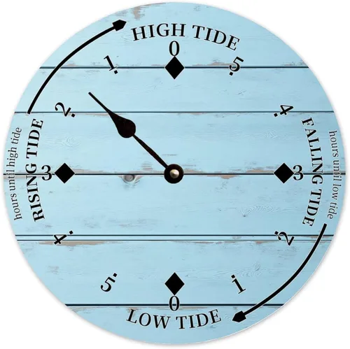 Vista 11 de Tide Clocks for East Coast Beach Ocean Beach Clock Time Coastal